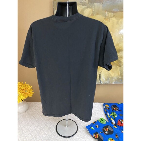 Angry Birds 2009 Black Graphic Print Shirt An Blue Pajama Pants Set Size L - Picture 7 of 16
